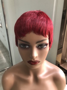 Perruque Courte <span class=keywords><strong>Homme</strong></span> Style Mode Cheveux Brésiliens Brun <span class=keywords><strong>Clair</strong></span> 100% Cheveux Humains Vierges Pas Chère - Product Image 4