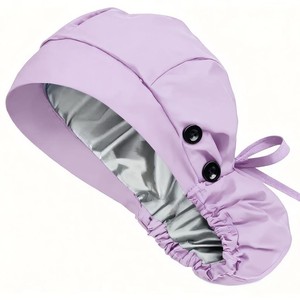Cappello imbottito in tessuto twill misto cotone con fodera in raso e logo a cartone animato, stile capelli lunghi, per donna, con foro per <span class=keywords><strong>coda</strong></span> di cavallo - Vendita calda transfrontaliera - Product Image 5