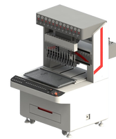 Machine de distribution en PVC souple 12 couleurs 2D Porte-clés et patch en caoutchouc PVC liquide faisant des machines et du silicone