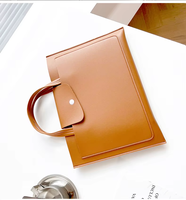 Housse d'ordinateur portable moderne en PU légère avec poignée, sac à bandoulière imperméable, housse de protection antichoc pour ordinateur
