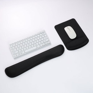 Custom Color Memory Foam Non-Slip Rubber Base Ergonomic Mouse Pad Wrist Support and Keyboard <b>Set</b> - Product Image 1