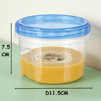 Contenants de stockage alimentaire rectangulaires empilables en PP sans BPA, capacité 0,5 L, couvercles à visser étanches et design détachable