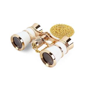 3*25 Mini télescope <span class=keywords><strong>de</strong></span> théâtre tout en métal pour femmes Petites <span class=keywords><strong>jumelles</strong></span> vintage avec chaîne/poignée - Product Image 3