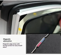 Pare-soleil magnétique pour fenêtres de voiture, couvre-fenêtres en maille pour le camping, rideaux de protection UV pour pare-soleil avant et arrière, personnalisation