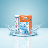 Bandelettes de test d'eau potable 17-en-1 sans détection de NO, kit d'analyse de la qualité de l'eau pH 6.2-8.4, test de bactéries pour la sécurité de l'eau du robinet 80x5mm