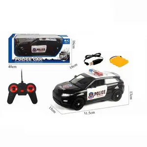 Wholesale 27 Frequency 1:12 Four-way Handle Remote Control Aurora Simulator Police Car Toy