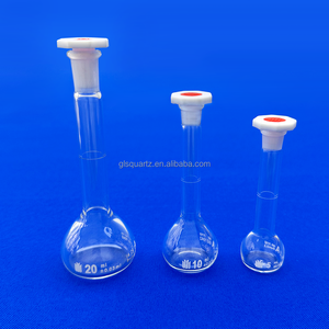 ขวดแก้วทรงแบนสำหรับการต้มแบบกำหนดเองของ GLS พร้อมสเกลวัดปริมาตร ความแม่นยำสูง - Product Image 2