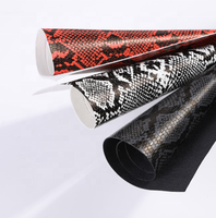 Cuir PU Métallisé Élastique Imperméable Imprimé Effet Peau de Serpent pour Sacs de Siège de Voiture, Canapés, Gants, Chaussures, Textile de Maison et Mobilier