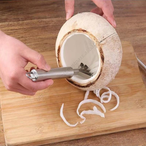 Couteau-râpe en acier inoxydable SYH1275 pour retirer la chair de noix de coco et le poisson, idéal pour les fruits et légumes (vente en gros) - Product Image 5