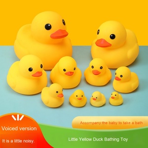 ของเล่นเป็ดยางสีเหลืองรูปหัวใจ มีเสียงเอี๊ยด ผลิตจากพลาสติกไวนิล ABS ราคาส่ง โปรโมชั่น ราคาถูก รับทำโลโก้ตามสั่ง จำนวนมาก - Product Image 2