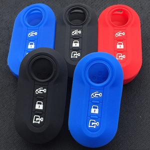 Housse en silicone pour clé à 3 boutons, clé télécommande intelligente, étui de protection pour <span class=keywords><strong>Fiat</strong></span> 500 <span class=keywords><strong>Panda</strong></span> Ducato Lancia - Product Image 5