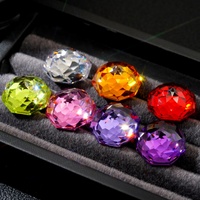 EMEJEWE Zircone cubique 5A de laboratoire, taille octogonale rose, pierre précieuse calibrée en vrac, 50 carats, multicolore avec jeu de couleurs/effet de feu pour la joaillerie