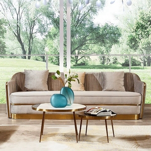 2024 luxe pêche Fuzz <span class=keywords><strong>pas</strong></span> <span class=keywords><strong>cher</strong></span> <span class=keywords><strong>turc</strong></span> Sherpa canapé canapés matrimonial rond canapé pour salon meubles - Product Image 5