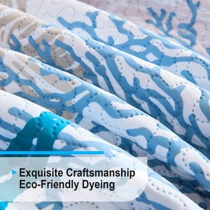 3 mảnh ven biển Quilting bốn mùa đảo ngược Microfibre hải lý Trải Giường Mùa Hè <span class=keywords><strong>Comforter</strong></span> Bộ - Product Image 3