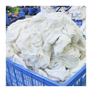 Trapos de Algodón Industriales Blancos de 20x25cm, Tela de Camisetas Reciclada, Pacas de 10kg para Limpieza - Product Image 5