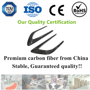 Accessoires de garnitures de garde-boue en fibre de carbone léger pour Mercedes Benz AMG C63 W205 Coupé 2 portes 2016 et plus - Product Image 2