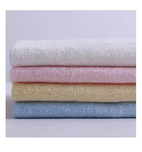 Custom Bamboo Cotton Fabric 80% bamboo Fiber 20%cotton Solid Color Blend Fabric for Towel
