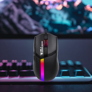 Souris de jeu d'éclairage RVB 7D optimale légère 12400DPI Interface USB programmable optique pour ordinateurs de bureau de jeu Ordinateurs portables Stock - Product Image 3