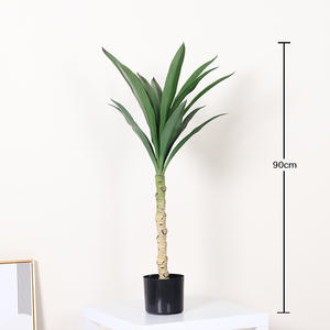 Faux Greenery Árbol artificial Planta de sorgo Árbol en maceta de plástico Árbol de planta de <span class=keywords><strong>agave</strong></span> <span class=keywords><strong>falso</strong></span> para decoración del hogar - Product Image 4