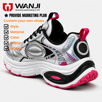 Sneakers Chunky de Style Designer Personnalisé pour Hommes et Femmes, Chaussures de Sport Décontractées à Semelle Épaisse en Maille Respirante, Sneakers Personnalisées OEM