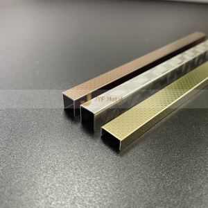 Profilé de protection en U pour carrelage, en acier inoxydable, pour céramique et porcelaine, profilé décoratif en acier inoxydable - Product Image 5