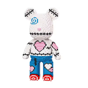 43cm Bear Model <strong>Block</strong> Figure Home Decor Anime Action Figures <strong>Bricks</strong> Toy High-quality ABS Bearbrick Building <strong>Block</strong> Bear Trend Toy - Product Image 1