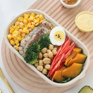 Contenedores de Alimentos Biodegradables de Pulpa de Bambú de Grado Alimenticio - Loncheras para Entrega por Restaurantes de Comida para Llevar - Product Image 1