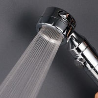 Pommeau de Douche Portable Chromé pour Camping-Car, 3 Fonctions, Filtre PP, Douchette à Main avec Interrupteur Monodirectionnel, Plaque Frontale en Acier Inoxydable – Approvisionnement Direct Usine