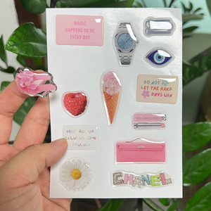 สติกเกอร์โดมอีพ็อกซี่พิมพ์คุณภาพสูงบน PET ใสพร้อมแผ่นรองกระดาษสำหรับเคสโทรศัพท์และแล็ปท็อป ผลิตในโรงงาน - Product Image 5