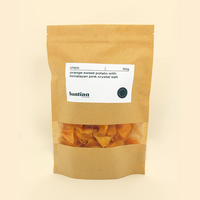 Sachet debout pour l'emballage des aliments Poudre de graines écologique Snack Noix Doypack Sac en papier kraft à fermeture éclair pour chips de pomme de terre
