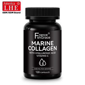Capsules de collagène marin Shecome 2400 mg, acide hyaluronique, vitamine C pour l'hydratation de la peau des adultes, anti-âge, soutien articulaire - Product Image 1