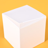 Boîte cadeau non toxique, boîte en papier pliable blanche moderne, épaissie, recyclée, écologique, emballage personnalisé pour petits articles