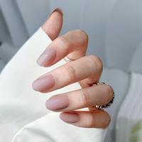 24 pièces – Ongles artificiels ovales couleur unie en ABS, couvrance totale, pré-dessinés, ultra-fins, faciles à retirer – Vente chaude – OEM/Personnalisation privée