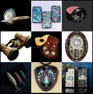 Tự nhiên nhiều màu bào ngư vỏ Sticker sáng tạo giấy thủ công với tự dính trở lại linh hoạt tính năng trang trí - Product Image 5