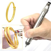 Outils de bijouterie Machine de fraisage diamantée Aiguille pneumatique de sable de clou pour anneau de bracelet Gravure outils de marteau à pointe de diamant