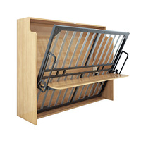 Modernes Design Horizontales Flip Murphy Bett mit Schreibtisch Klapp bett mit versteckter Aufbewahrung Multifunktion ales unsichtbares Murphy Wandbett