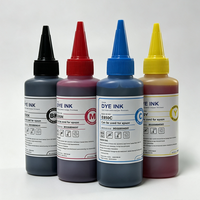 Botol Isi Ulang Tinta Pewarna Universal H500 500Ml Tinta Massal untuk Printer Inkjet HP/Canon/Epson Set 4 Warna