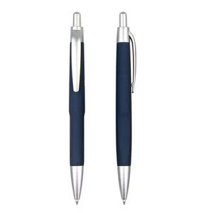 Bolígrafo Promocional con Tinta Azul y Negra, Cuerpo de Plástico con Detalles Plateados, Instrumento de Escritura Portátil para Actividades de Marketing - Product Image 1