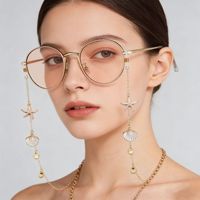Chaîne de lunettes tendance en forme d'étoile de mer, accessoire antidérapant, vente en gros