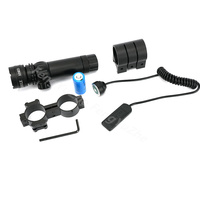Pointeur laser vert réglable tactique rechargeable avec support de portée et batterie Point vert rouge pour la chasse