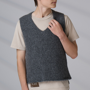 Chaleco de Punto sin Mangas con Cuello en V de Lana de Alpaca de Alta Calidad OEM ODM, Chaleco de Suéter Personalizado para Estudiantes y Hombres - Product Image 5