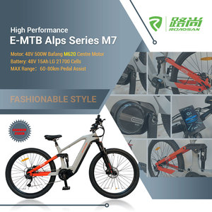 VTT Roadsan haute performance 2024, cadre en fibre de carbone, fourche à suspension pneumatique, moteur central, batterie 15AH, M7 haute performance - Product Image 6