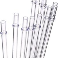 Pailles de sport droites réutilisables en plastique PP écologique de 6-12 mm, transparentes, accessoires de bar, couleurs personnalisées, cadeaux promotionnels – Vente chaude