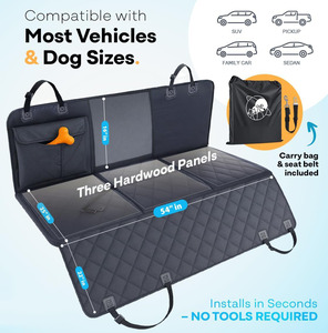 Dog Car Seat Cover <b>Back</b> Seat Breathable Mesh Polyester Waterproof Pet Travel Carrie Nonslip Hammock <b>Protector</b> Side Storage Easy - Product Image 4