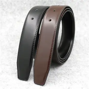 Men's Leather Belt Strap Plate Buckle Belt With Holes LQbelt Factory Custom Logo 138 Grain Leather