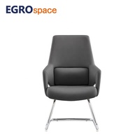 EGROspace Chaise de bureau en cuir pivotante moderne pour ordinateur à dossier haut Chaise de patron d'usine en gros de Chine