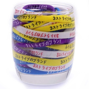 Olian – lacets de chaussures imprimés japonais à Double couche de 8mm de large, lacets <span class=keywords><strong>Katakana</strong></span> - Product Image 3