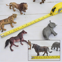 Figurines d'animaux de la savane Toymany, lot de 8 - Lionnes et tigres réalistes - Plastique 12 cm - Animaux sauvages du zoo et de la jungle - Maternité