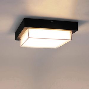 Luz de techo impermeable para exteriores, cuadrada, moderna, simple, cuadrada, patio, <span class=keywords><strong>terraza</strong></span>, aleros, balcón, puerta de entrada interior, luz de techo - Product Image 1