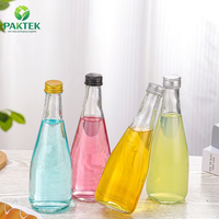 Bouteilles en verre vides de qualité alimentaire pour jus, soda et eau, avec logo personnalisé, vente en gros d'usine
